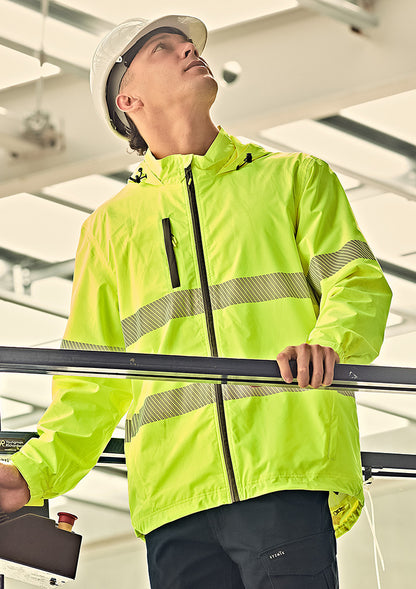 ZJ560 Syzmik Unisex Super Light Segmented Tape Packable Rain Jacket