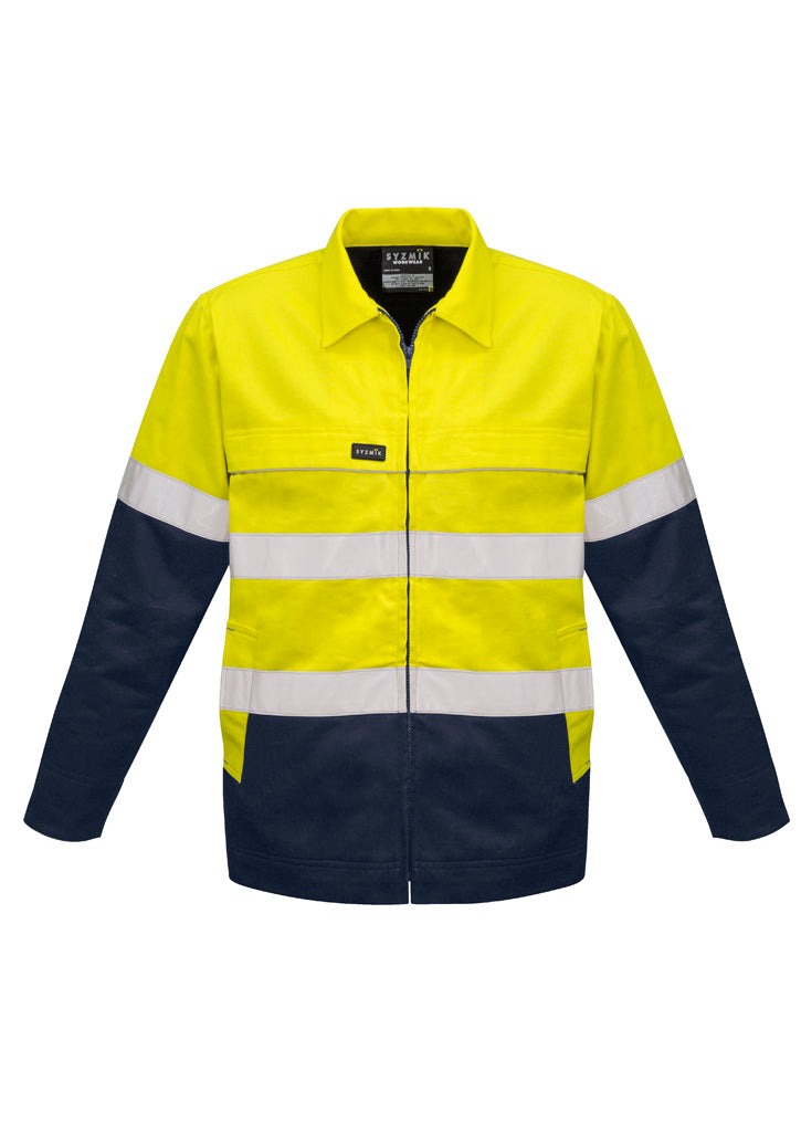 ZJ590 Syzmik Mens Hi Vis Cotton Drill Jacket