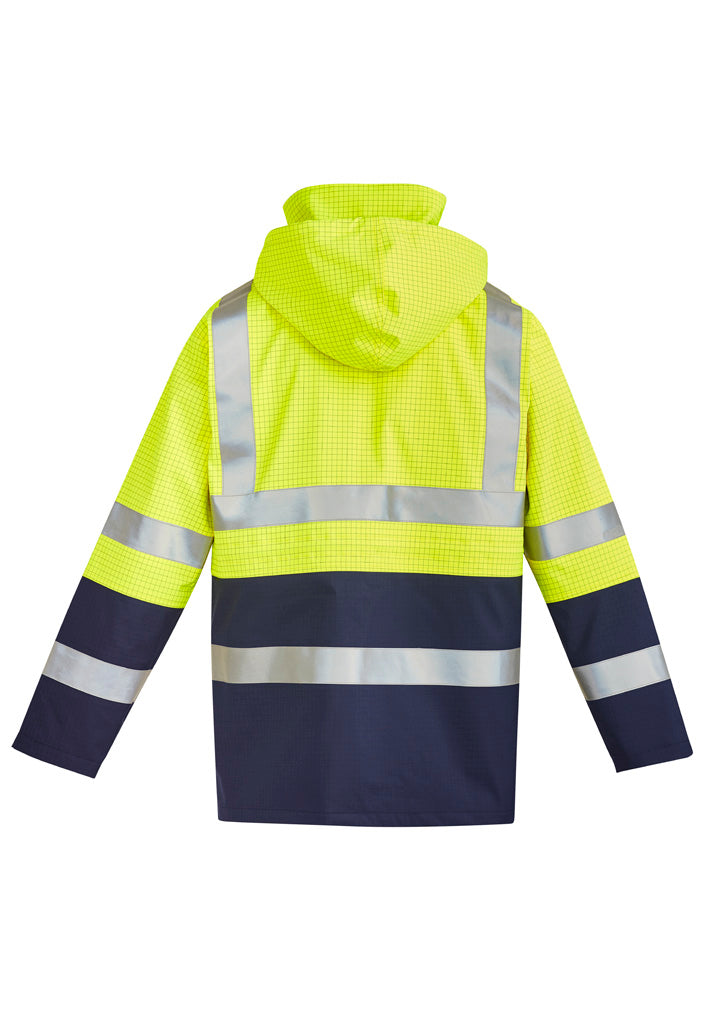 ZJ900 Syzmik Mens Orange Flame Arc Rated Antistatic Waterproof Jacket
