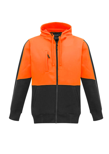ZT485 Syzmik Unisex Hi Vis Full Zip Hoodie