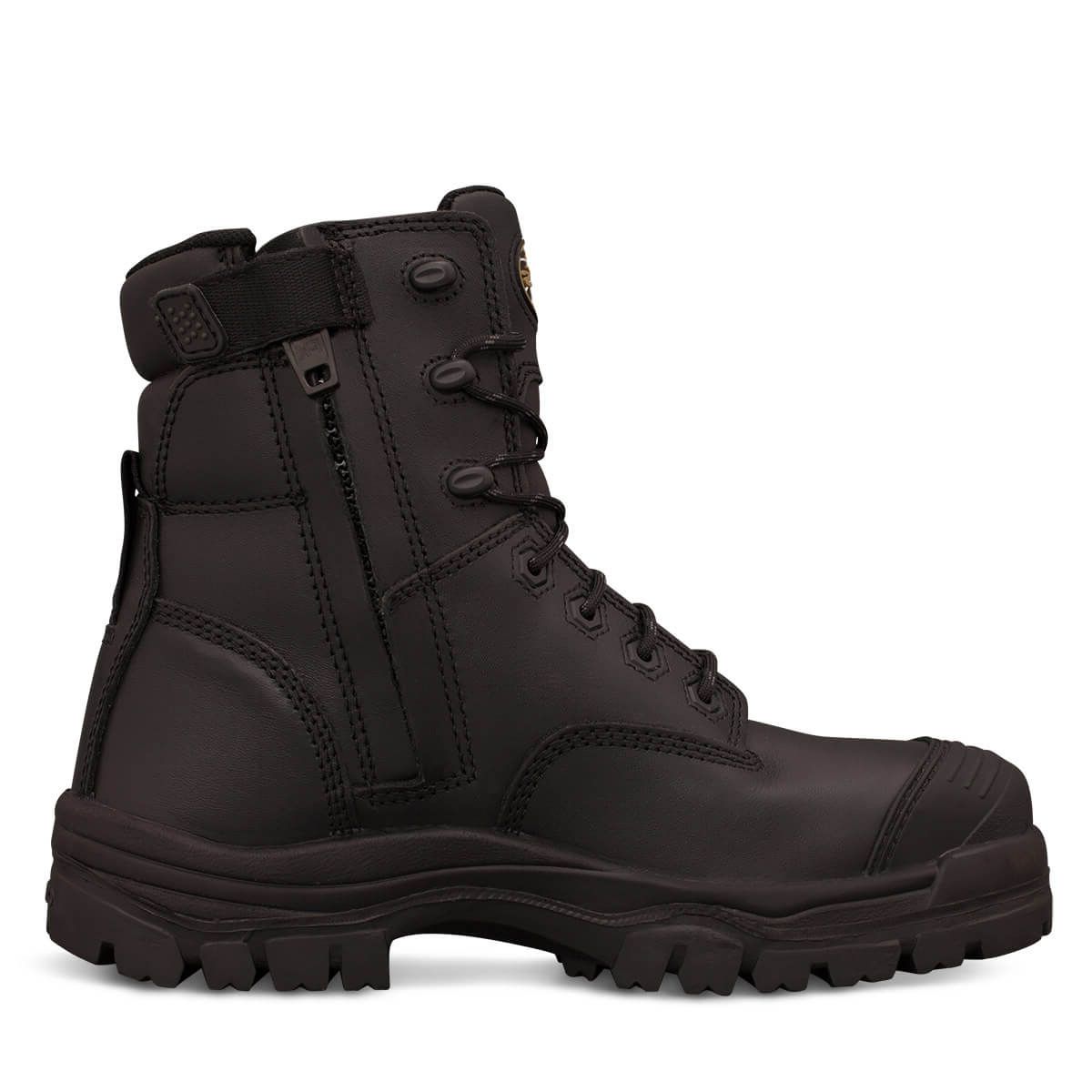 Oliver 45-645Z Black Lace/Zip Boots