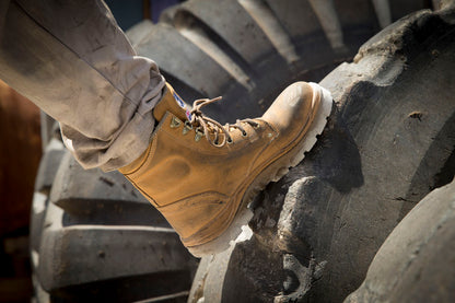 Steel Blue Argyle Lace-Up Safety Boot 312102